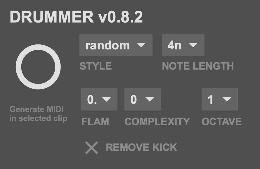 Drummer - Max for Live device