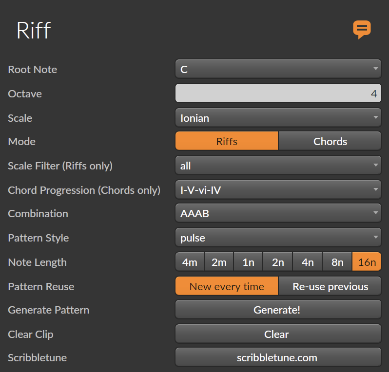 Riff for Bitwig